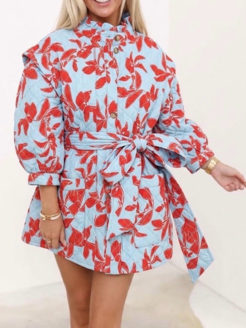 Quinn Quilted Coat Dress by Coco Lillys